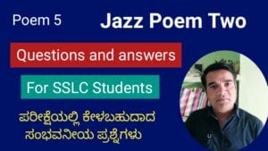 Quiz on Jazz Poem Two