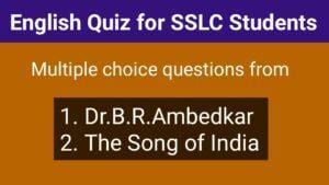 Quiz on Dr.B.R.Ambedkar and The Song of India
