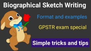 Biographical sketch writing