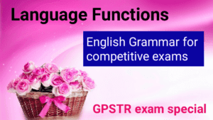 Language functions in English