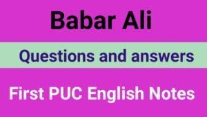 Babar Ali questions and answers