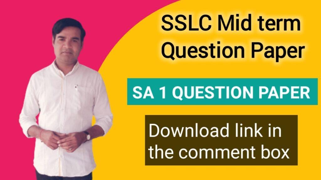 Mid-term question paper for SSLC