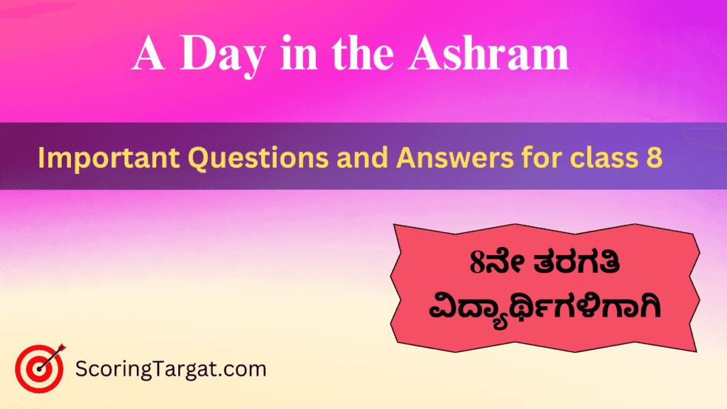 A Day in the Ashram lesson notes