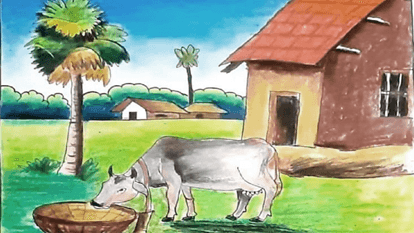 Write a description or an account of what the picture suggests to you in a paragraph.