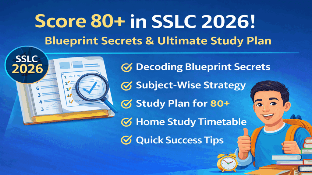 Score 80+ in SSLC 2026 & Study Plan