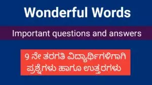 The Wonderful Words poem questions and answers