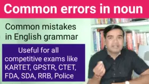 common errors in noun