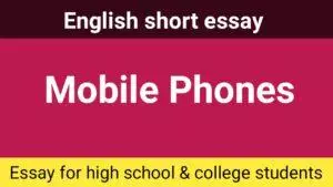 Essay on Mobile phones