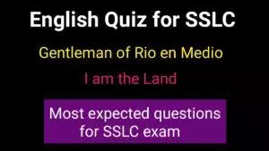 Quiz on Gentleman of Rio en Medio and I am the Land