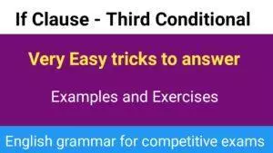 If Clause - The third conditional