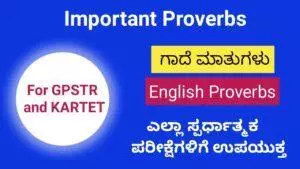 Important proverbs