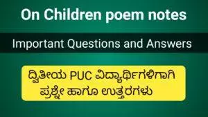 On Children question and answer