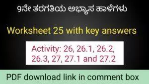 Kalika Chetarike activity 25 for 9th class