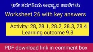 Kalika Chetarike activity 26 for 9th class