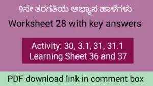 Kalika Chetarike activity 28 for 9th class