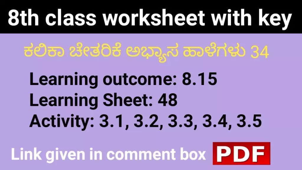 Kalika Chetarike activity 34 for 8th class