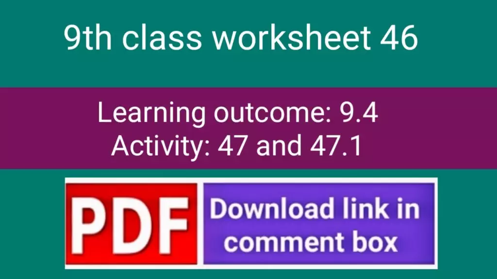 Kalika Chetarike activity 46 for 9th class