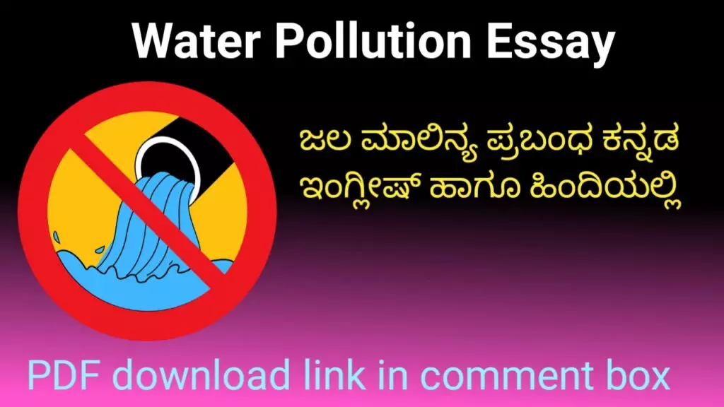 Essay on Water Pollution