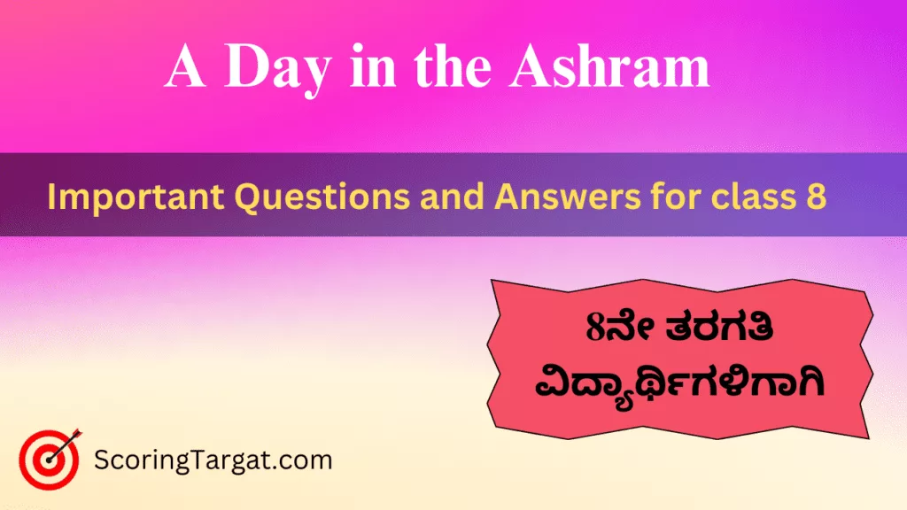 A Day in the Ashram lesson notes