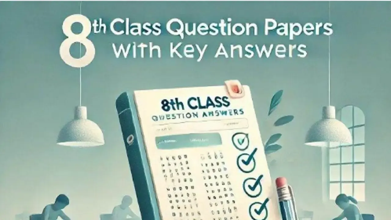 8th class question papers with key answers