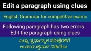 Edit a paragraph using clues